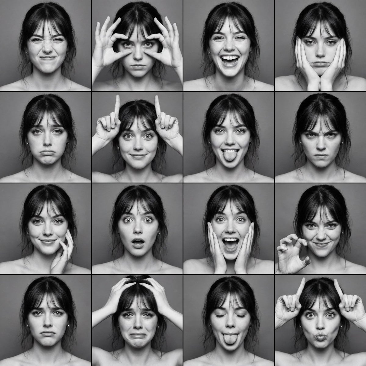 Чёрно-белая фотобудка эмоций 4х4
