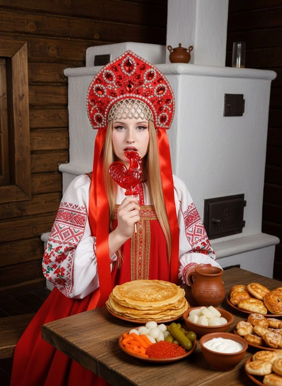 Русский народный образ на Масленицу