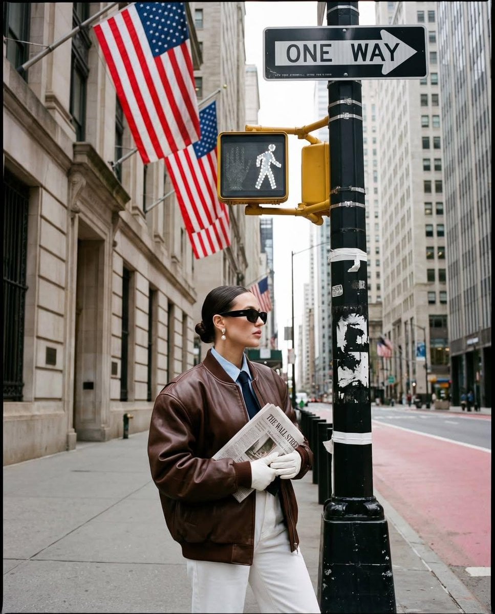 Street fashion портрет на Wall Street