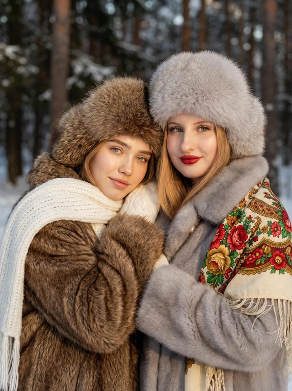 Для подруг в русском стиле