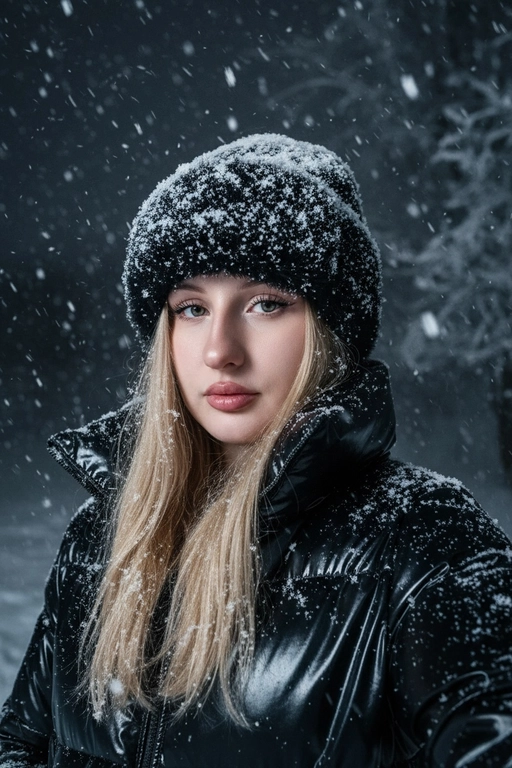 Селфи в снегу
