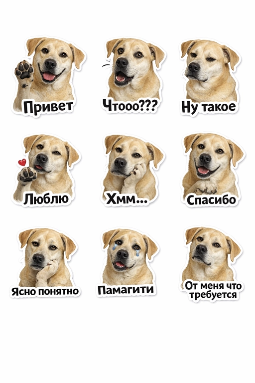 Стикерпак с любым персонажем